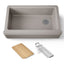 Riverby® 35-3/4" undermount single-bowl farmhouse workstation kitchen sink