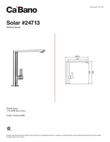 Kitchen faucet with pivoting spout, 1 spray