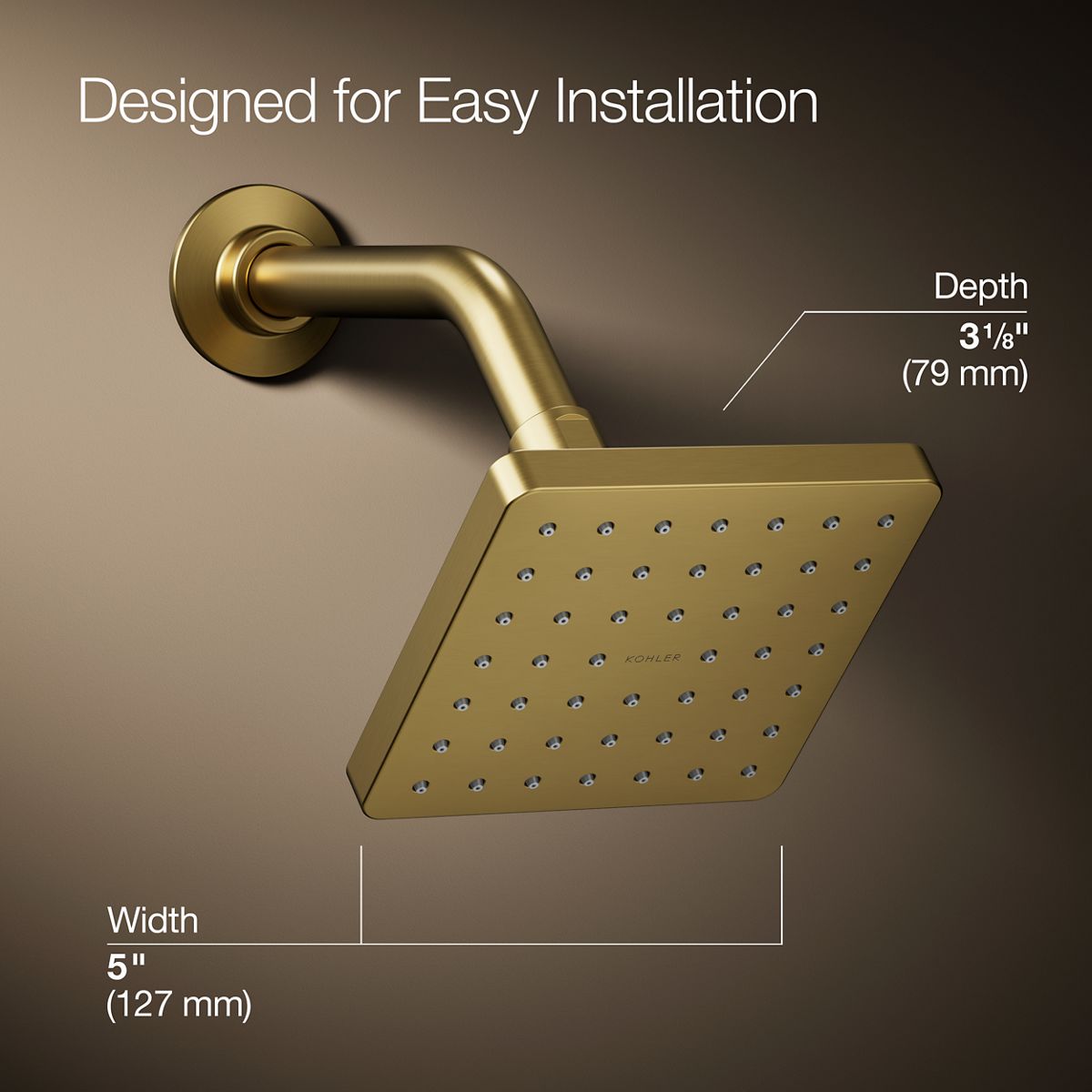 Parallel® Single-function showerhead, 2.5 gpm
