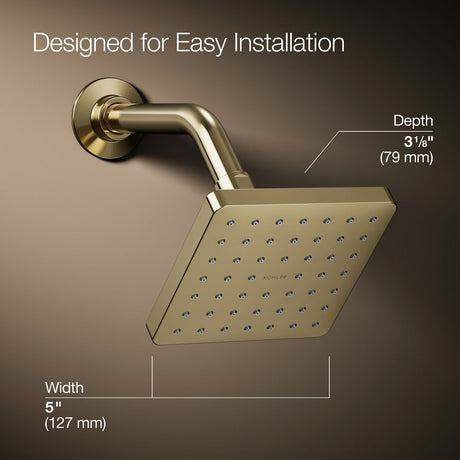 Parallel® Single-function showerhead, 2.5 gpm