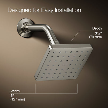 Parallel® Single-function showerhead, 2.5 gpm