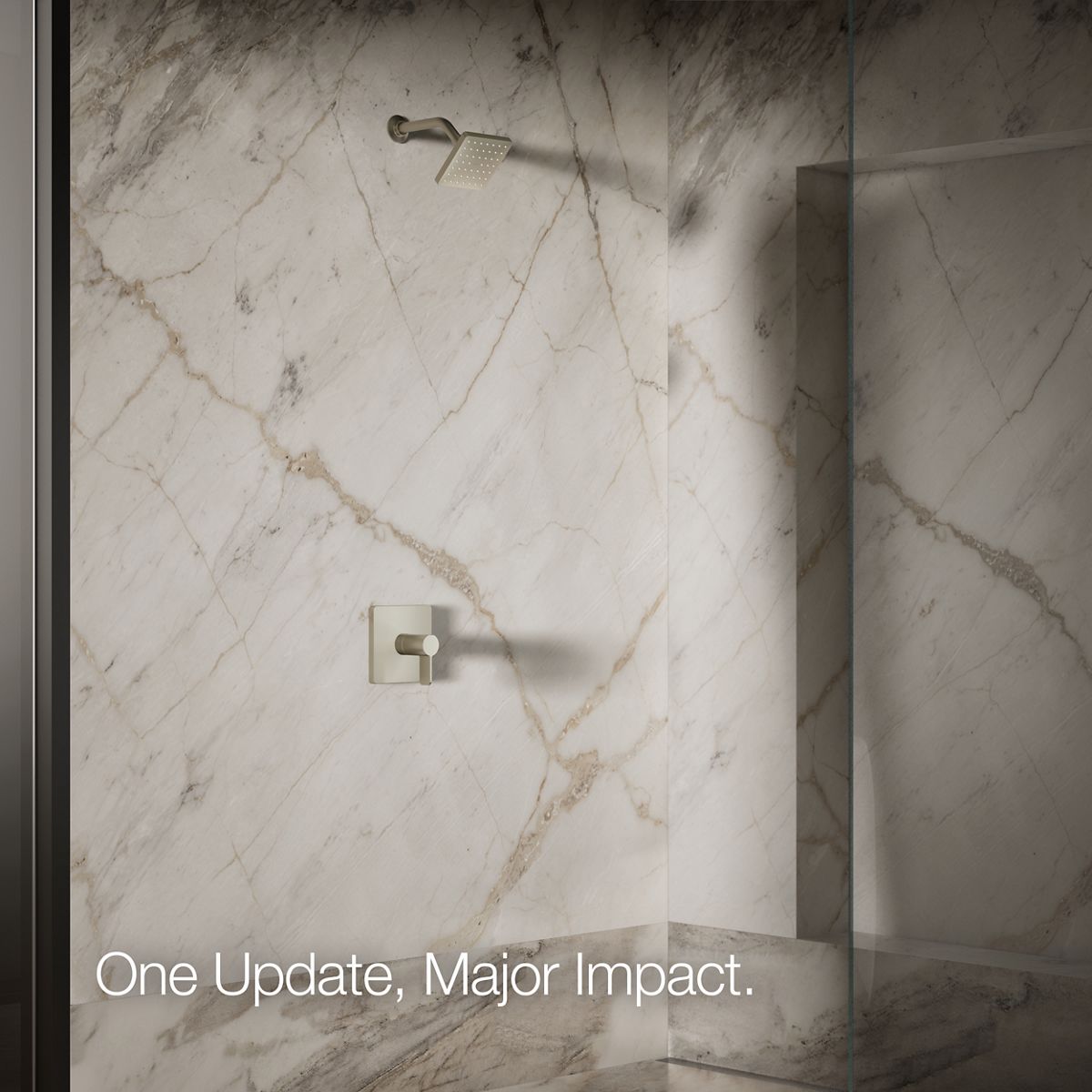 Parallel® Single-function showerhead, 1.25 gpm