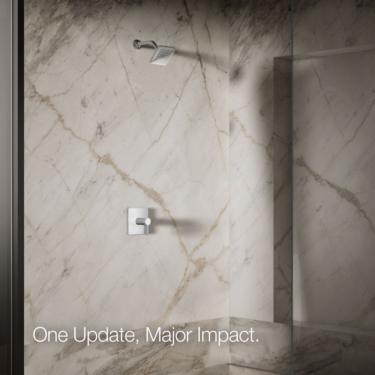 Parallel® Single-function showerhead, 1.25 gpm