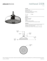 8" bell rainhead