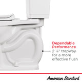 Yorkville® Two-Piece Pressure Assist 1.6 gpf/6.0 Lpf Chair Height Back Outlet Elongated EverClean® Toilet