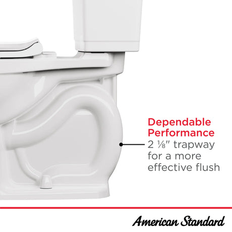 Yorkville® Two-Piece Pressure Assist 1.6 gpf/6.0 Lpf Chair Height Back Outlet Elongated EverClean® Toilet
