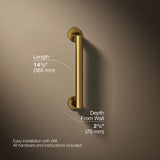 Components™ 12" grab bar