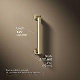 Components™ 12" grab bar