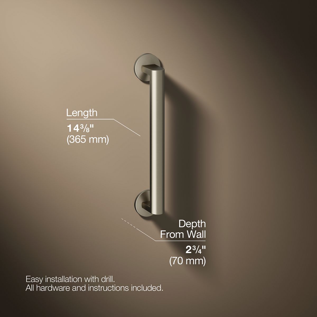 Components™ 12" grab bar