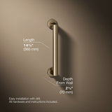 Components™ 12" grab bar