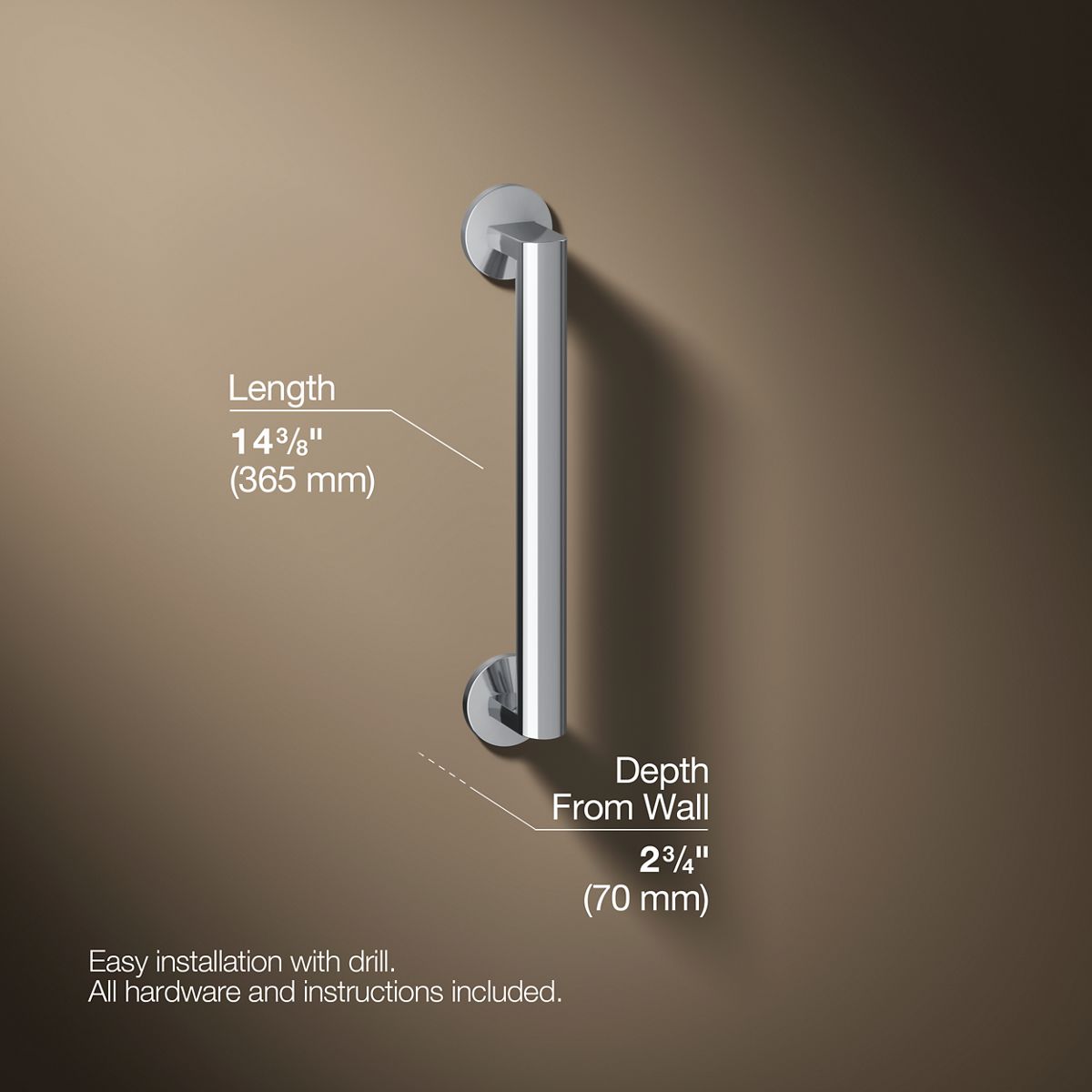Components™ 12" grab bar