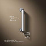 Components™ 12" grab bar
