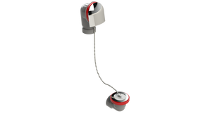 FRZERO FR-PVC Offset Waste & Overflow Plug & Chain Half Kit (2550CSHK-CP)