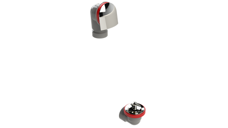 FRZERO FR-PVC Offset Waste & Overflow Lift & Turn Half Kit (2550LHK-CP)