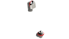 FRZERO FR-PVC Offset Waste & Overflow Zinc Lift & Turn Half Kit (2550LZHK-CP)