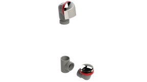 FRZERO FR-PVC Offset Waste & Overflow Clicker® Kit (2550QK-CP)