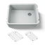 Ironridge® 28" undermount single-bowl farmhouse kitchen sink