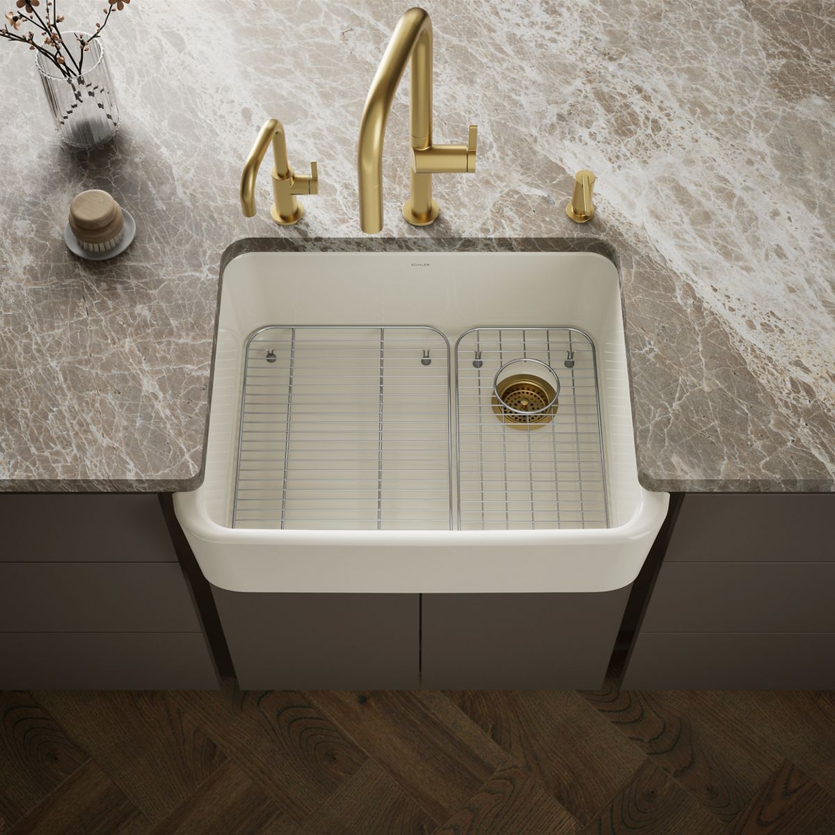 Ironridge® 28" undermount single-bowl farmhouse kitchen sink