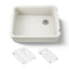 Ironridge® 28" undermount single-bowl farmhouse kitchen sink