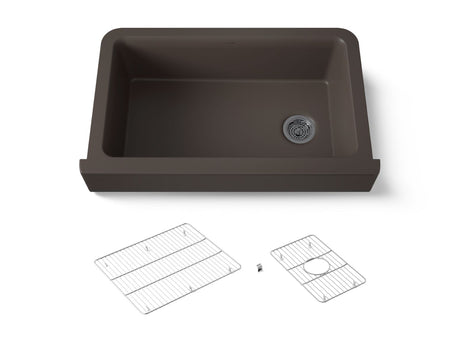 Cairn® Undermount single-bowl farmhouse kitchen sink