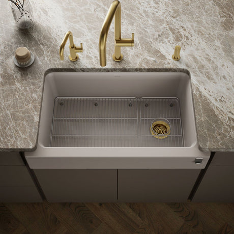 Cairn® Undermount single-bowl farmhouse kitchen sink
