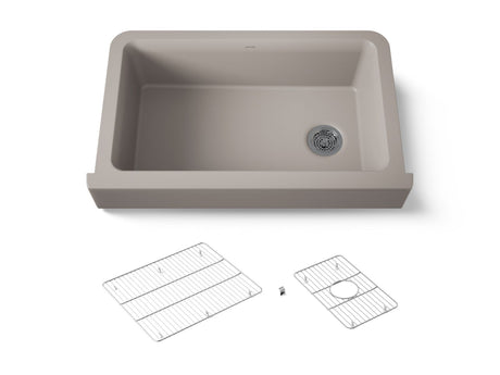 Cairn® Undermount single-bowl farmhouse kitchen sink