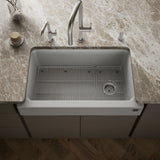 Cairn® Undermount single-bowl farmhouse kitchen sink