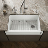 Cairn® Undermount single-bowl farmhouse kitchen sink