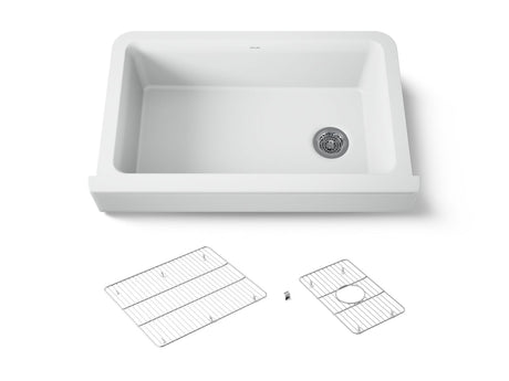 Cairn® Undermount single-bowl farmhouse kitchen sink