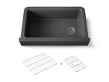 Cairn® Undermount single-bowl farmhouse kitchen sink