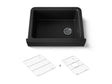 Cairn® 29-3/4" undermount single-bowl farmhouse kitchen sink with short apron