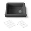 Cairn® 29-3/4" undermount single-bowl farmhouse kitchen sink with short apron