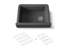 Cairn® 29-3/4" undermount single-bowl farmhouse kitchen sink with short apron
