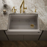 Cairn® 34" undermount single-bowl farmhouse kitchen sink