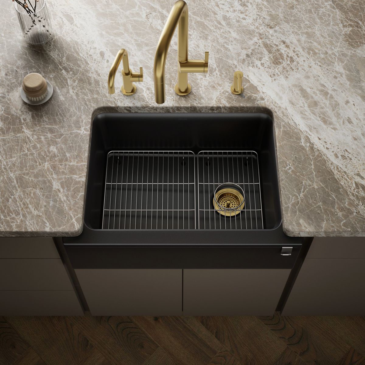 Cairn® 29-11/16" undermount single-bowl farmhouse kitchen sink