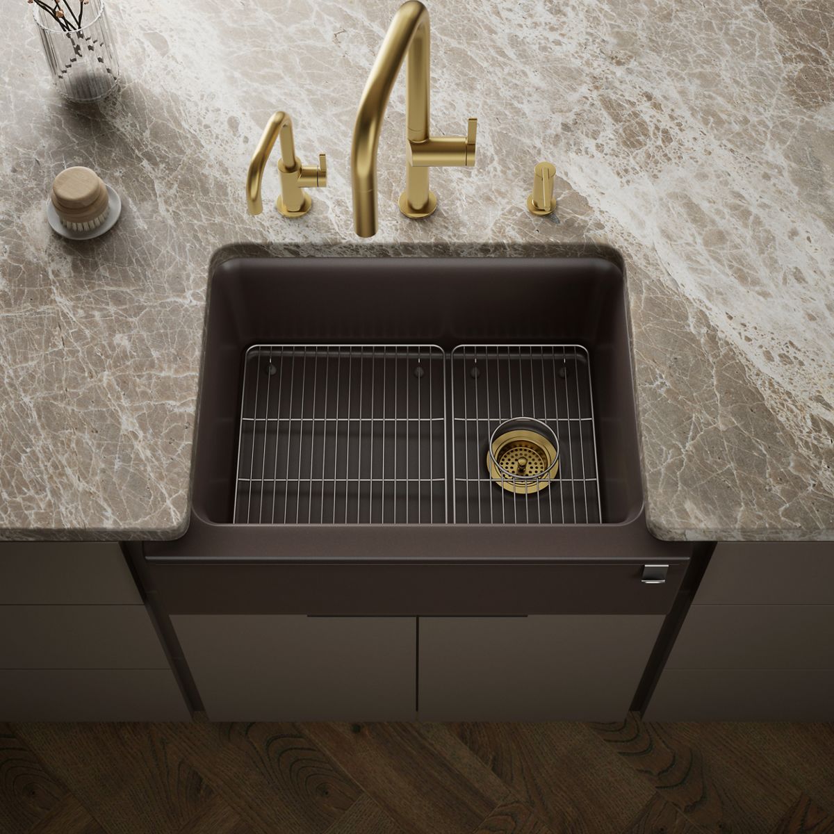 Cairn® 29-11/16" undermount single-bowl farmhouse kitchen sink