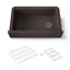Cairn® 34" undermount single-bowl farmhouse kitchen sink with fluted design