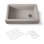 Cairn® 34" undermount single-bowl farmhouse kitchen sink with fluted design