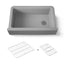 Cairn® 34" undermount single-bowl farmhouse kitchen sink with fluted design