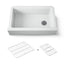 Cairn® 34" undermount single-bowl farmhouse kitchen sink with fluted design