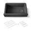Cairn® 34" undermount single-bowl farmhouse kitchen sink with fluted design