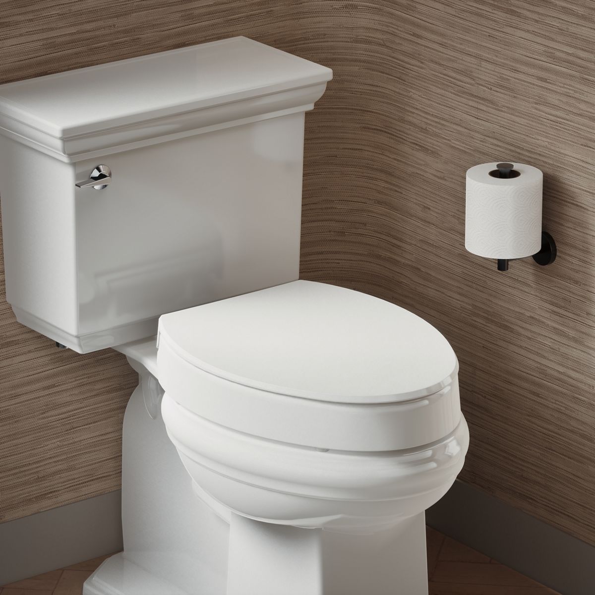 Hyten® Elevated Quiet-Close™ elongated toilet seat