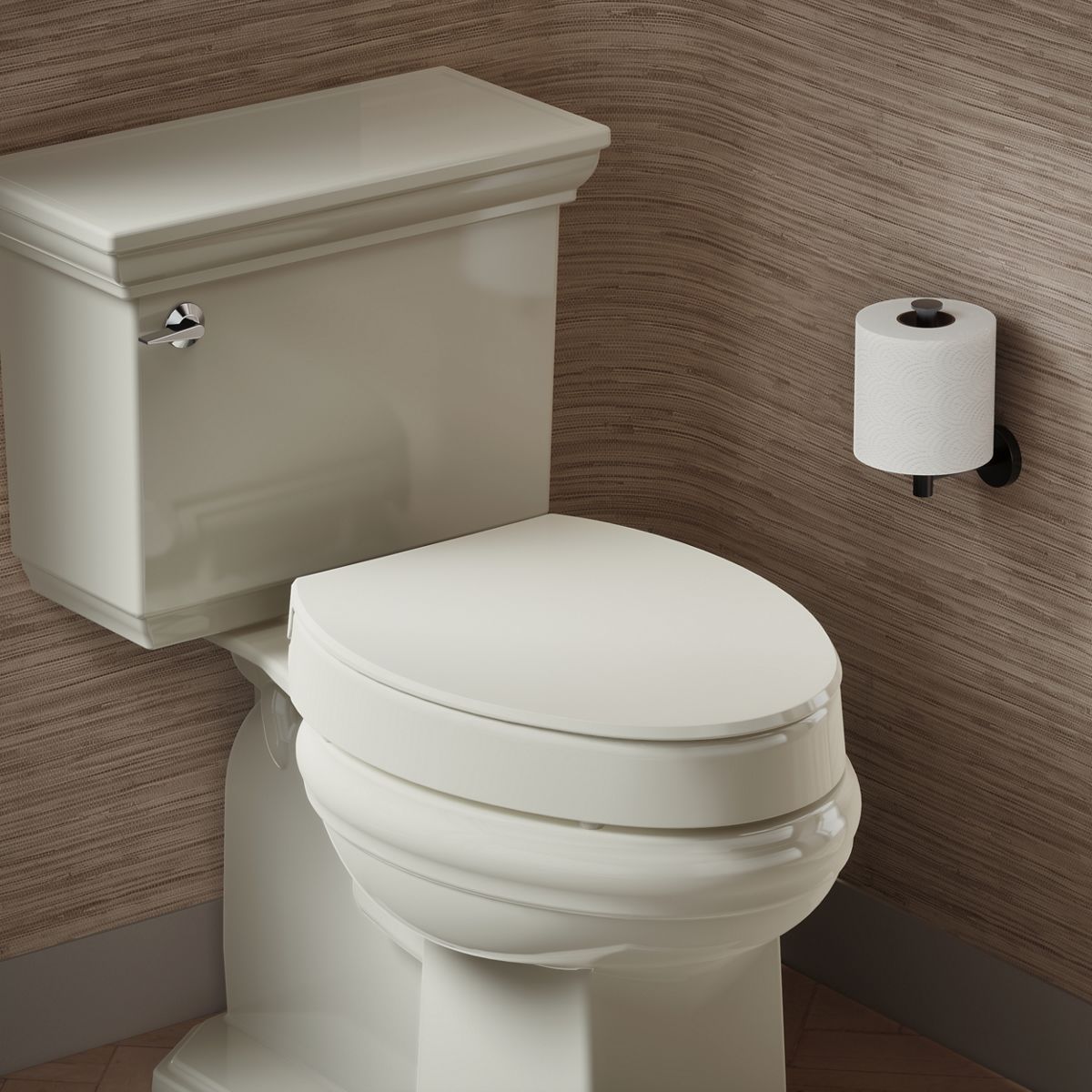 Hyten® Elevated Quiet-Close™ elongated toilet seat