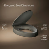 Hyten® Elevated Quiet-Close™ elongated toilet seat