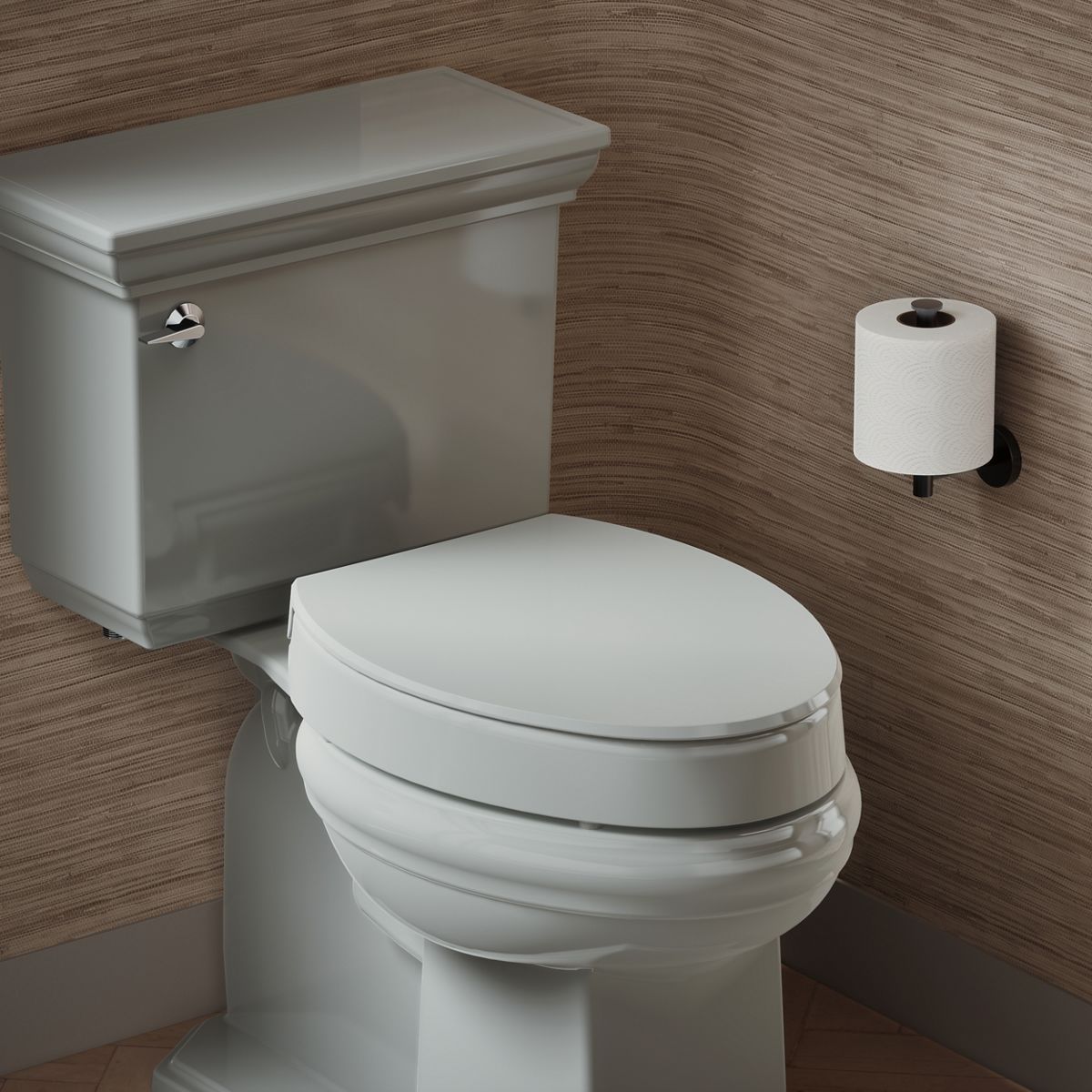 Hyten® Elevated Quiet-Close™ elongated toilet seat