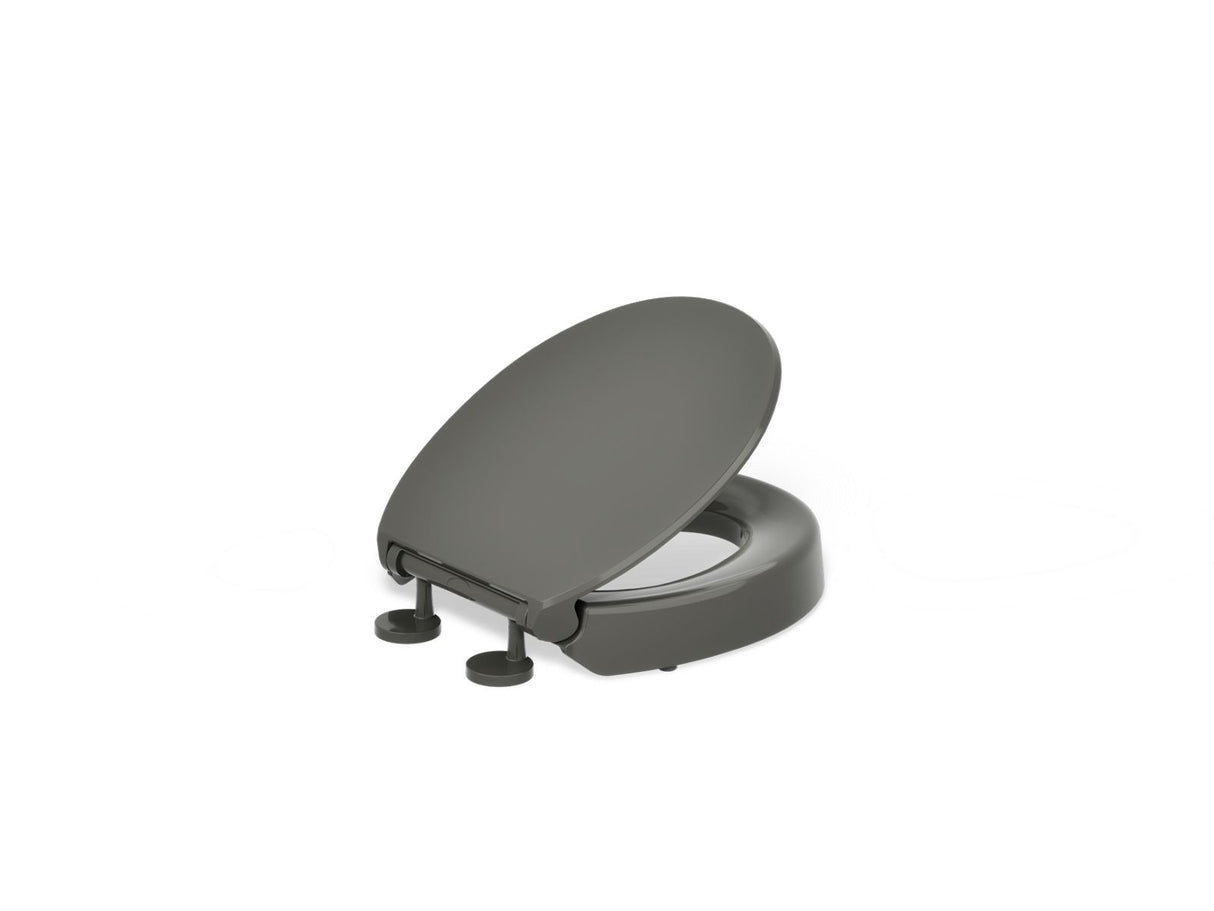 Hyten® Elevated Quiet-Close™ round-front toilet seat