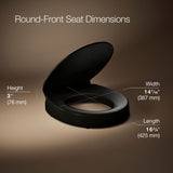 Hyten® Elevated Quiet-Close™ round-front toilet seat