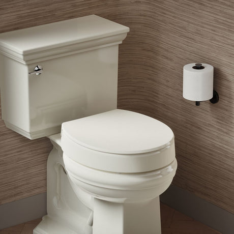 Hyten® Elevated Quiet-Close™ round-front toilet seat