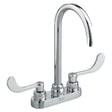 Monterrey® 4-Inch Centerset Gooseneck Faucet With Wrist Blade Handles 1.5 gpm/5.7 Lpm Laminar Flow in Spout Base