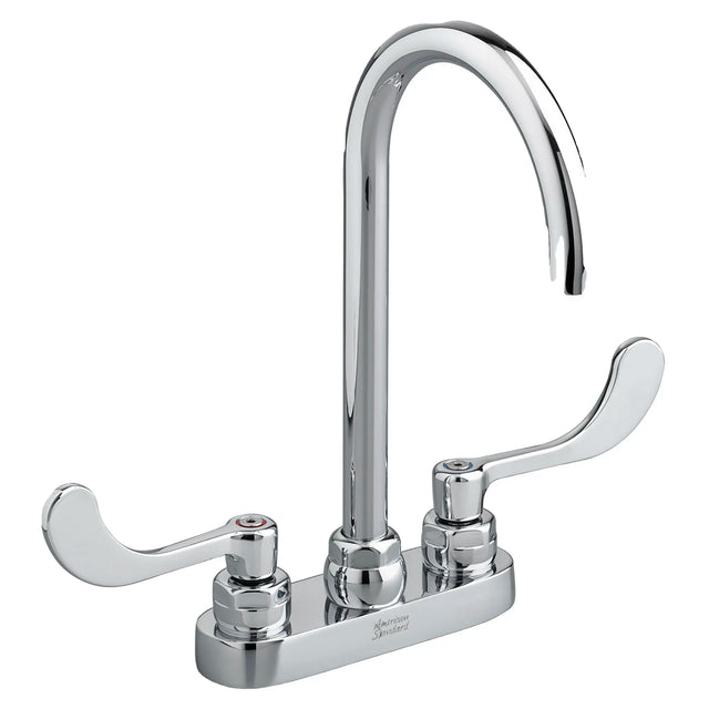 Monterrey® 4-Inch Centerset Gooseneck Faucet With Wrist Blade Handles 1.5 gpm/5.7 Lpm Laminar Flow in Spout Base